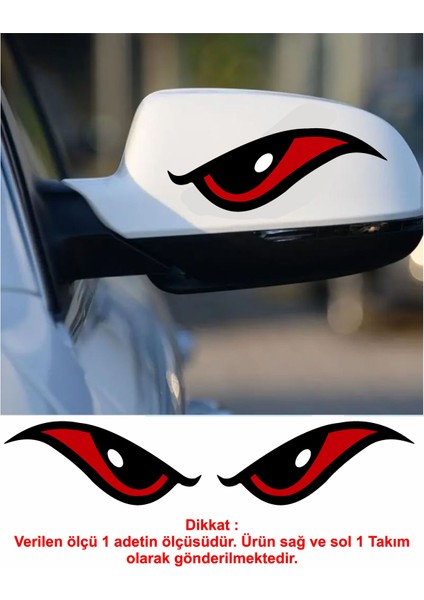 Korkutucu Gözler Araba Oto Motosiklet Sticker 00086