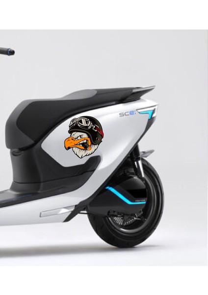 Kartal Pilot Motorcu Chopper Kask Araba Oto Motosiklet Karavan Sticker 00088 modelleri