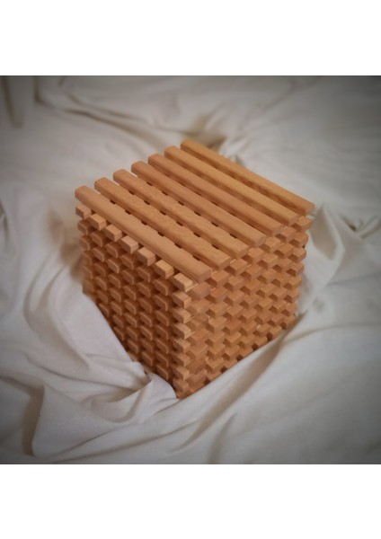Cubo Ahşap Abajur