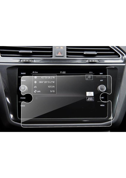 Volkswagen Tiguan 2018-2020 Model 8 Inç Navigasyon Uyumlu 9h Nano Ekran Koruyucu
