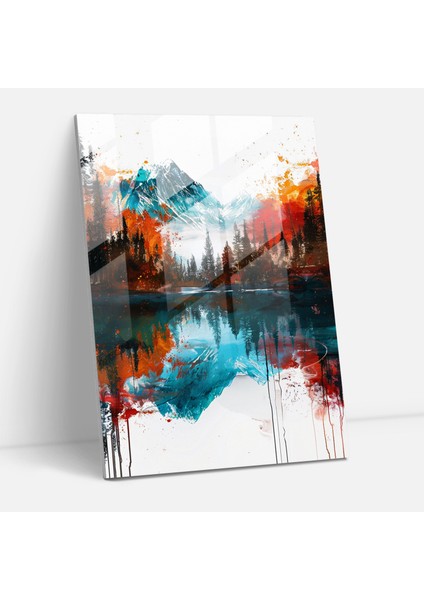 Ashvin Harrison Cam Duvar Sanatı: Doğa Manzarası Sahnesi Cam Duvar Sanatı, Doğa Manzarası, 30X45