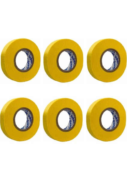 6 Adet Pro 110C Maskeleme Bandı Sarı 18 mm x 32 Metre