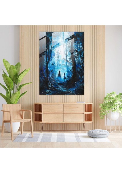 Büyülü Orman Cam Duvar Tablosu - 30X45 fiyatları