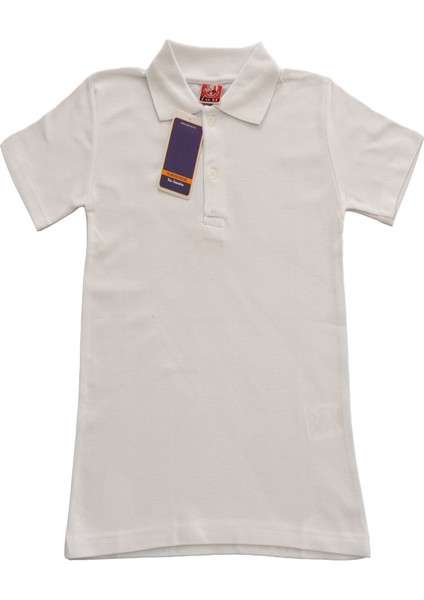 Kız Çocuk Okul Tarz Pamuk T-Shirt - 5-17 Yaş AG001