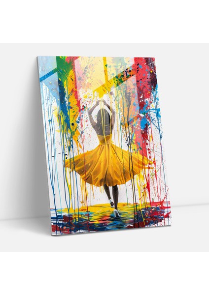 Ashvin Harrison Duvar Dekorasyonu: Kaprisli Sokak Sanatı Cam Sanatı, Cam Baskı, 30X45