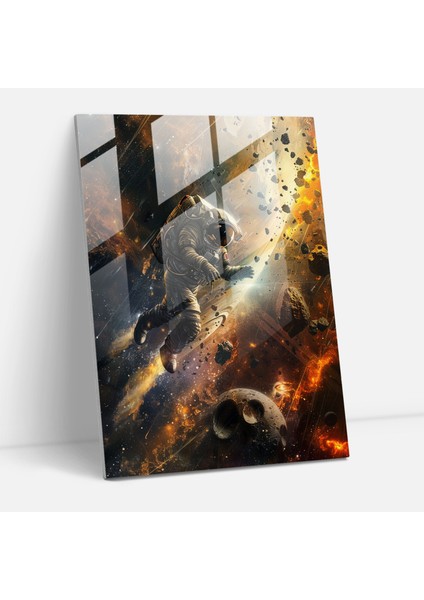 Ashvin Harrison Ev Dekorasyonu: Uzay Keşfi Cam Sanatı, 30X45