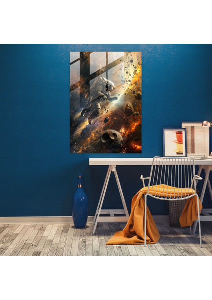 Ashvin Harrison Ev Dekorasyonu: Uzay Keşfi Cam Sanatı, 30X45 modelleri