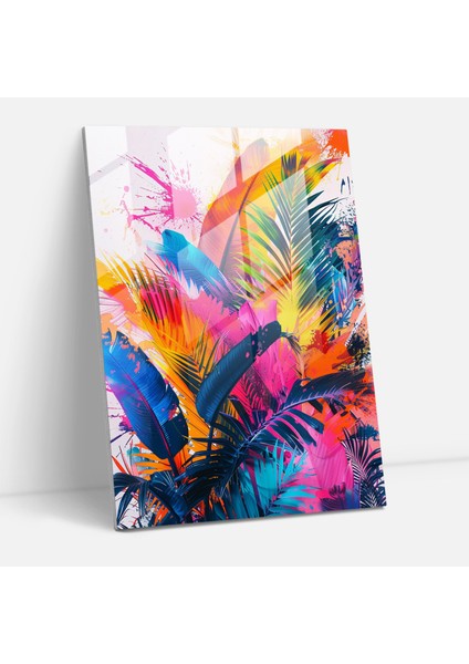 Ashvin Harrison Botanik Cam Baskı Cam Duvar Tablosu, 30X45