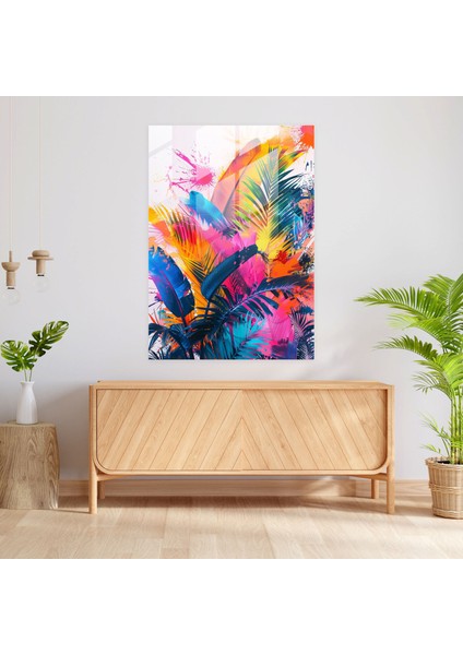 Ashvin Harrison Botanik Cam Baskı Cam Duvar Tablosu, 30X45 modelleri