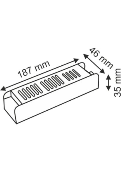 Helios Opto 150W 12,5A İnce Metal Kasa Adaptör