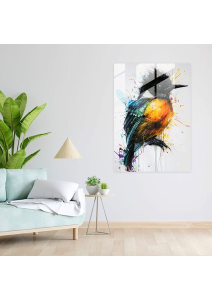 Ashvin Harrison Cam Duvar Sanatı - Cesur Renkler ve Çarpıcı Şekiller - Cam Sanatı, 30X45 fiyatları