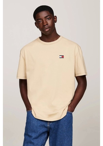 Tommy Hilfiger Erkek Rozetli T-Shirt