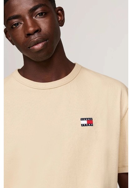 Tommy Hilfiger Erkek Rozetli T-Shirt