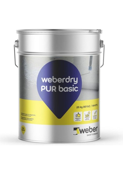 Dry Pur Basic Beyaz Poliüretan Su Yalıtımı 25 kg