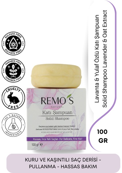 Lavanta & Yulaf Özlü Katı Şampuan