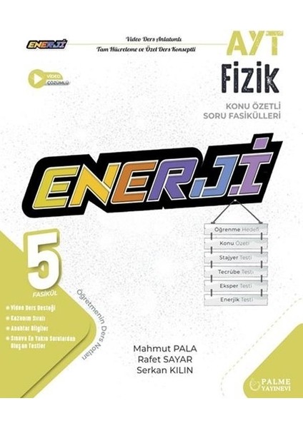 YKS AYT Enerji Fizik Konu Özetli Soru Fasikülleri