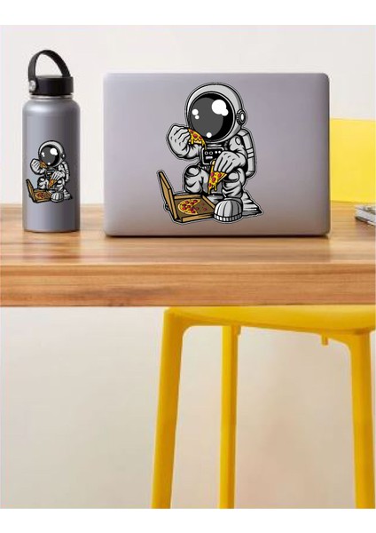 Astronot Uzay Nasa Pizza Araba Oto Motosiklet Sticker 00090