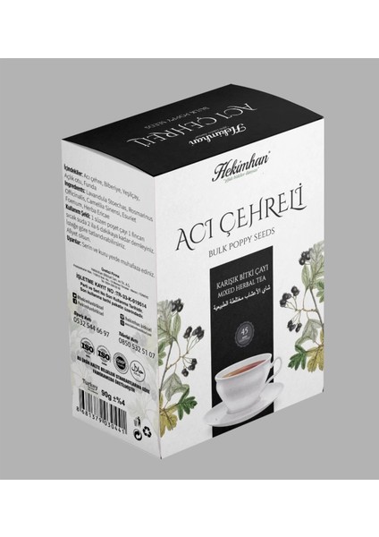 Acı Çehreli Karışık Çay (45'li Süzen Poşet)