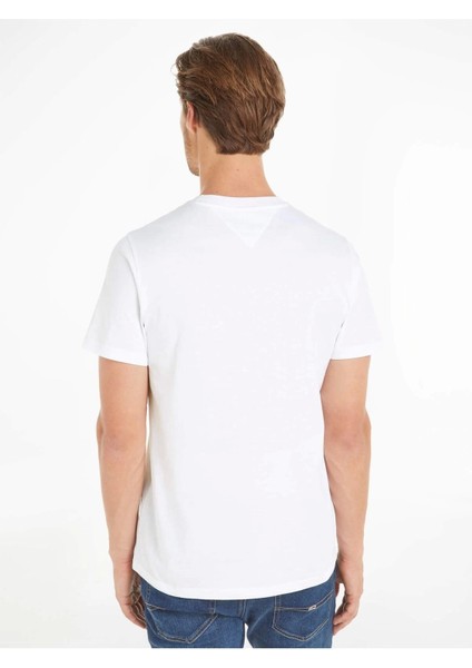 Tommy Hilfiger Erkek Slim Fit Logolu T-Shirt