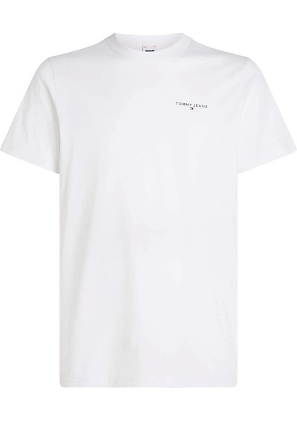 Tommy Hilfiger Erkek Slim Fit Logolu T-Shirt