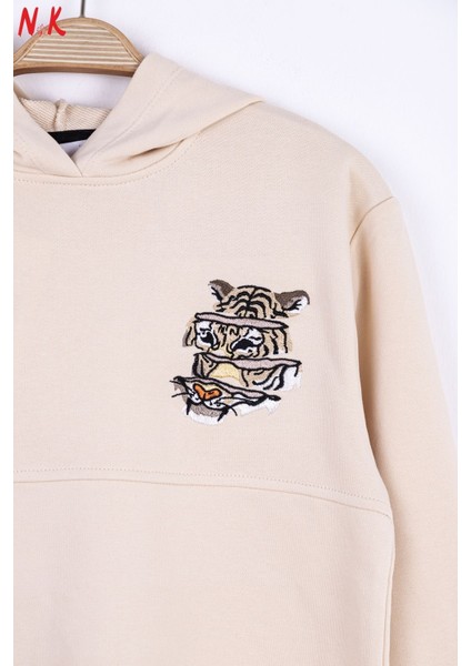 45321 Erkek Çocuk Krem Tıger Sweat