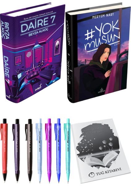 Yokmusun Ciltli Meryem Nart ve Daire 7 Ciltli Beyza Alkoç 2li Set