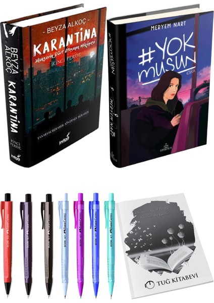 Yokmusun Ciltli Meryem Nart ve Karantina 2 Ciltli Beyza Alkoç 2li Set