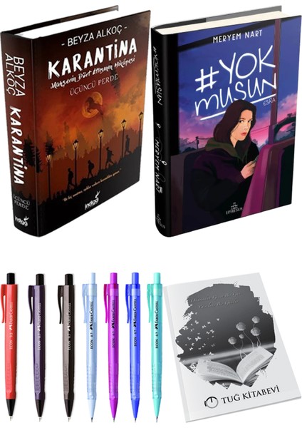 Yokmusun Ciltli Meryem Nart ve Karantina 3 Ciltli Beyza Alkoç 2li Set