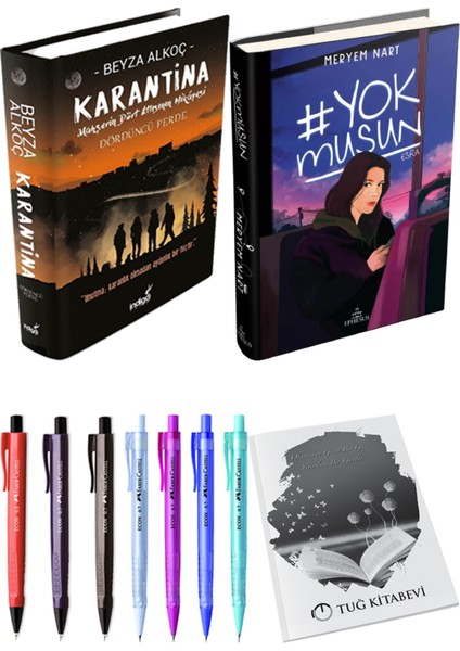 Yokmusun Ciltli Meryem Nart ve Karantina 4 Ciltli Beyza Alkoç 2li Set