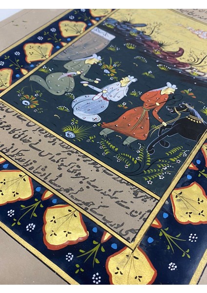 Soysuzlar Çetesi Adlı El Yapımı Minyatür Resim 28X18 cm