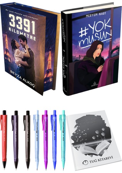 Yokmusun Ciltli Meryem Nart ve 3391 Kilometre Film Özel Baskı Ciltli Beyza Alkoç 2li Set