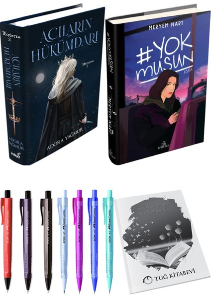Yokmusun Ciltli Meryem Nart ve Acıların Hükümdarı Ciltli Adora Yağmur 2li Set