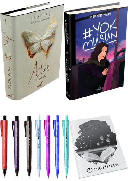 Yokmusun Ciltli Meryem Nart ve Ateş Yanmak 1 Ciltli Filiz Puluç 2li Set