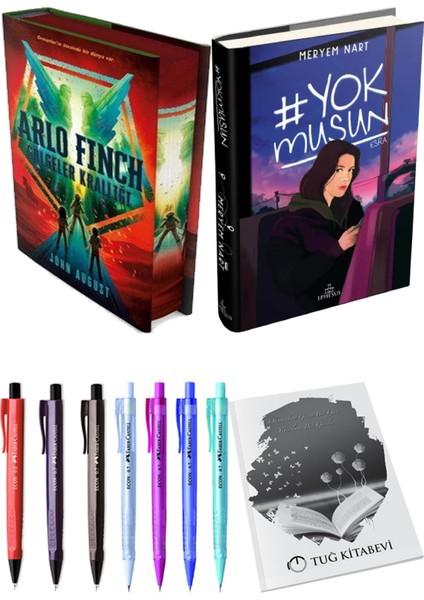 Yokmusun Ciltli Meryem Nart ve Arlo Finch Gölgeler Krallığı Ciltli John August 2li Set