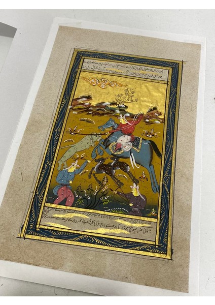 Canlıların Birbiriyle Mücadelesi Adlı El Yapımı Minyatür Resim 21X12 cm fırsatları