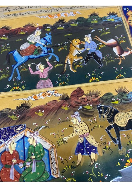 Toplumdaki Statü Farklılıkları Adlı El Yapımı Minyatür Resim 30X20 cm modelleri