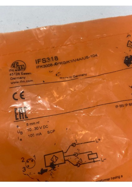 IFS318 Indüktif Sensör IFK3008-APKG/K1/V4A/US-104