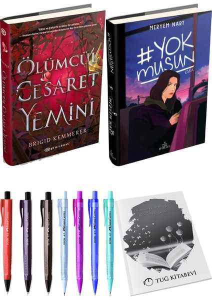 Yokmusun Ciltli Meryem Nart ve Epsilon Ölümcül Cesaret Yemini Ciltli Brigid Kemmerer 2li Set