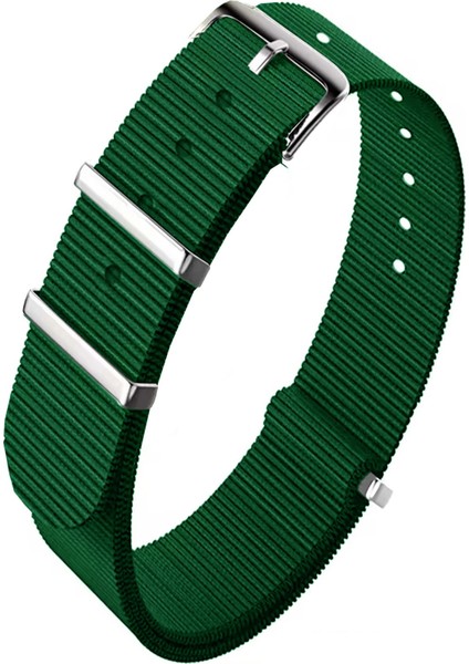 18MM Fossil-Welder-Casio-Seiko-Omega-Armani Saat Uyumlu Nato Tekstil Kumaş Saat Kordonu 18NTGMS