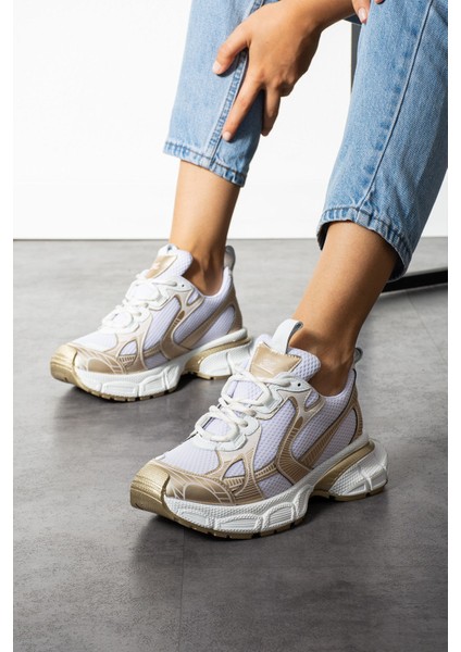 Space Beyaz-Altın Cilt-File Kadın Spor Ayakkabı fiyatları