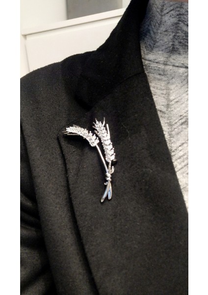 Zirkon Başak Model Çelik Broş fırsatları