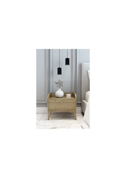 Modern Komodin Safir Meşe 45X50X45 fiyatları