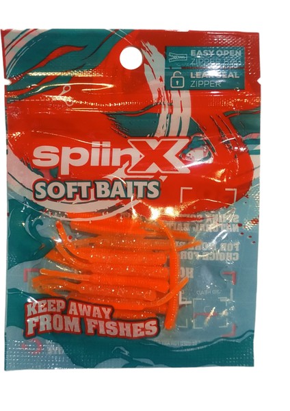 Baby Fish Silikon 4.5cm 18P Glow Orange Gum