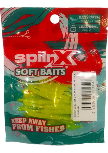 Baby Fish Silikon 4.5cm 18P Glow Lemonade