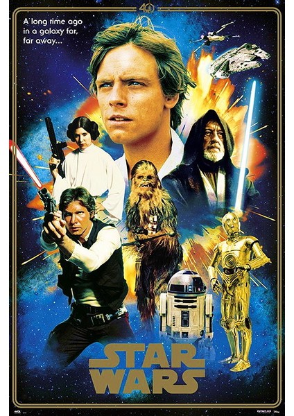 Star Wars 40 Anniversary Heroes Maxi Poster