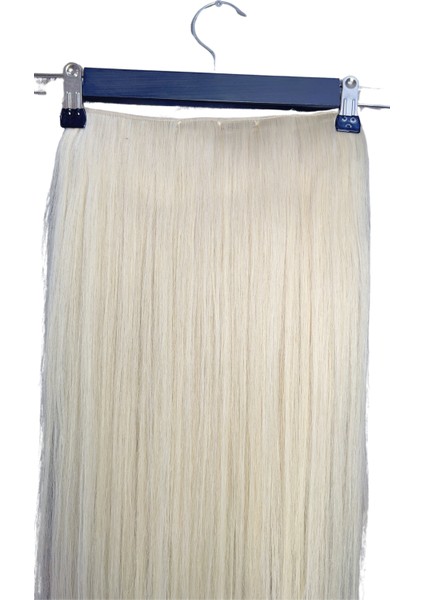 Halit Can HairKing Uzbek Platin Renk 70CM 150G Çıt Çıt (Yarım Ay) [100% Gerçekinsan Saçı]