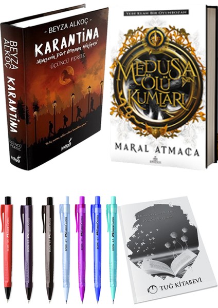 Medusanın Ölü Kumları Ciltli Maral Atmaca ve Karantina 3 Ciltli Beyza Alkoç 2li Set