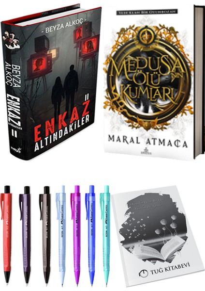 Medusanın Ölü Kumları Ciltli Maral Atmaca ve Enkaz Altındakiler 2 Ciltli Beyza Alkoç 2li Set