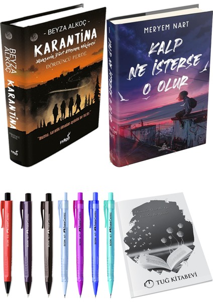 Kalp Ne Isterse O Olur 1 Ciltli Meryem Nart ve Karantina 4 Ciltli Beyza Alkoç 2li Set