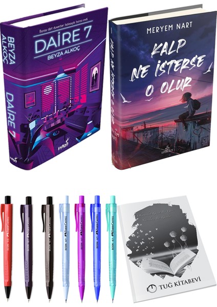 Kalp Ne Isterse O Olur 1 Ciltli Meryem Nart ve Daire 7 Ciltli Beyza Alkoç 2li Set